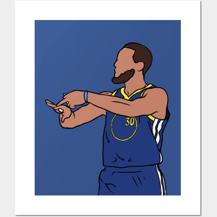 Steph Curry 4 Rings Celebration Posters and Art